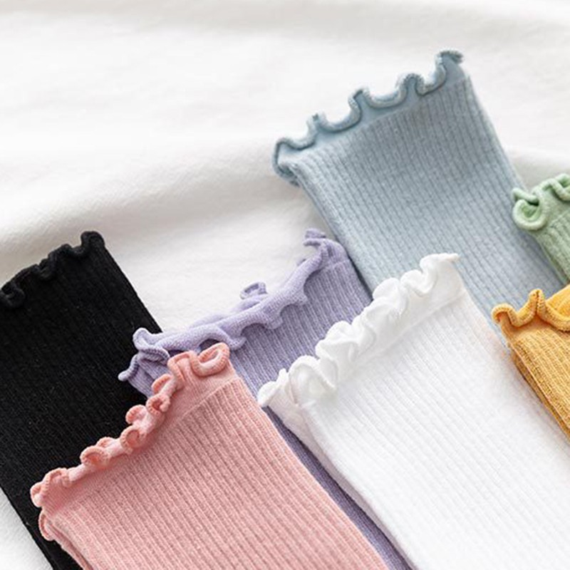 Vớ Cotton Màu Sắc Kẹo Ngọt Hình Nấm Dễ Thương Cho Bé Gái