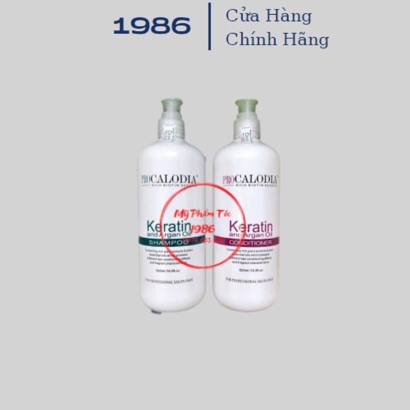 Cặp Gội Xả KERATIN CLASSIC-PRO-800ML KÍCH THÍCH  MỌC TÓC|HÀNG CHÍNH HÃNG