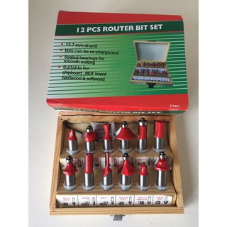 Bộ mũi soi gỗ, mũi phay gỗ 12.7 hoặc nhỏ 6.35