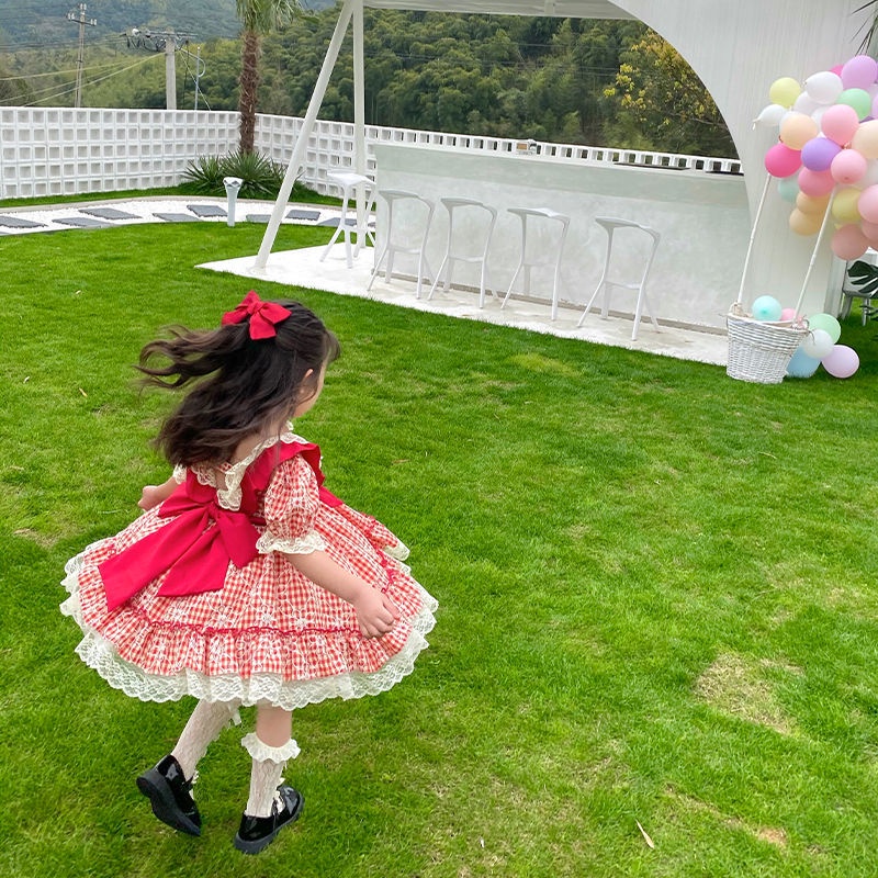 Đầm Lolita Thời Trang Mùa Hè Xinh Xắn Cho Bé Gái