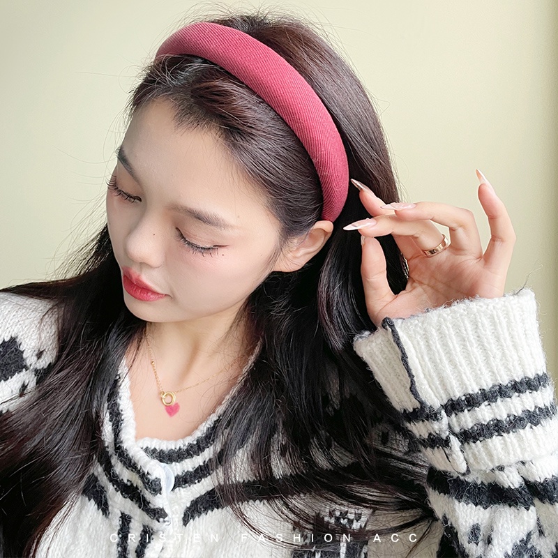 Băng đô xốp phong cách Hàn Quốc cổ điển dành cho nữ