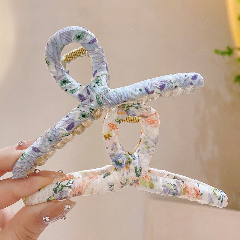 Kẹp Tóc Cho Nữ Họa Tiết Hoa Nhỏ Nhiều Màu Siêu Xinh
