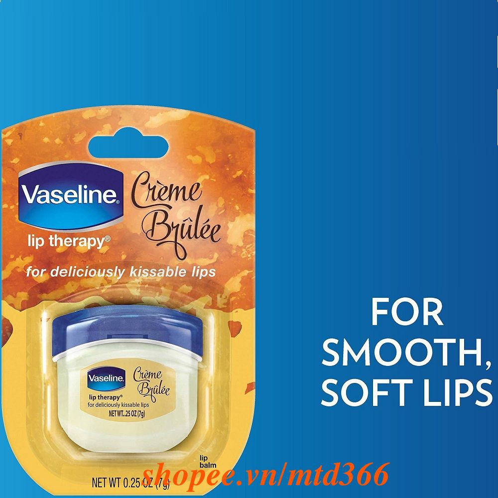 Sáp Dưỡng Môi 7g Vaseline Lip Therapy Creme Brulee Không Màu