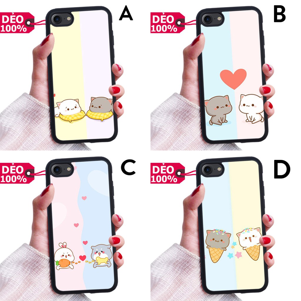 ỐP LƯNG DẺO IPHONE 7 - 8 HÌNH NỀN HOẠT HÌNH COUPLE SIÊU CUTE PHỦ BÓNG NHƯ GƯƠNG