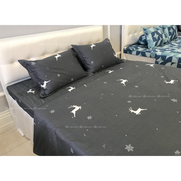 Bộ ga gối Sông Hồng Basic cotton BC22067