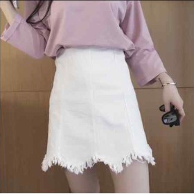 Chân váy nữ phối lai răng cưa - MIN Boutiques - Ảnh thật - 2 màu Trắng và Đen | BigBuy360 - bigbuy360.vn