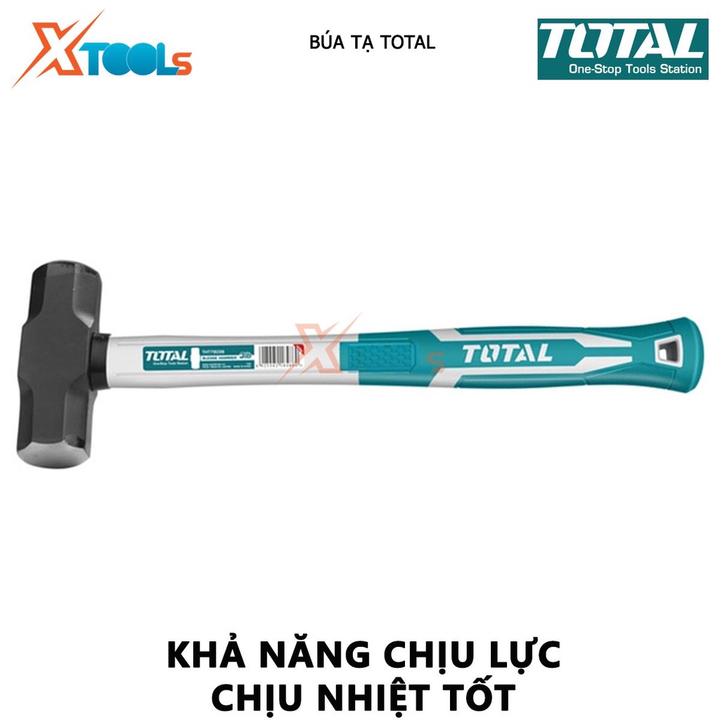 Búa tạ TOTAL | búa cầm tay trọng lượng 2LB - 4LB  thép cacbon 45 # đóng, gõ dụng cụ, gò và tán kim loại [CHÍNH HÃNG][XTO