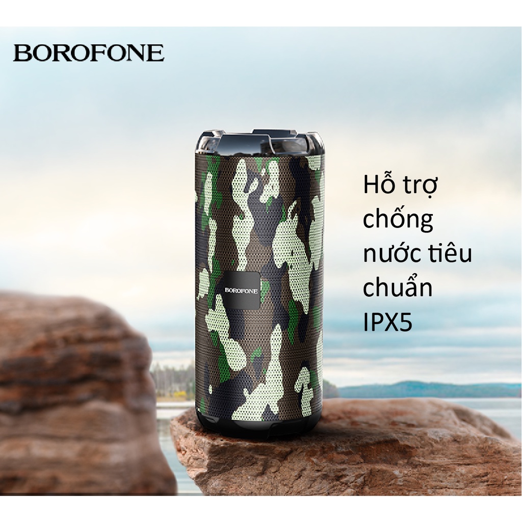 Loa bluetooth Borofone BR15, âm thanh to rõ sống động, kết nối blueooth V5.0, chống nước IPX5