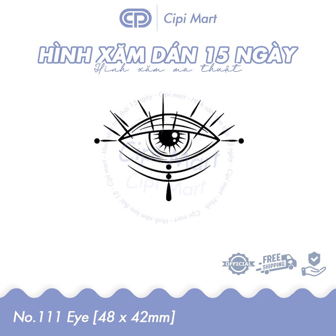 CIPI MART - Hình xăm tạm thời 15 NGÀY - chống nước, cọ xát 111