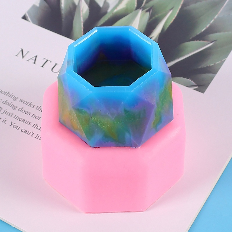 Khuôn Silicone Làm Chậu Cây Mọng Nước DIY Tiện Dụng