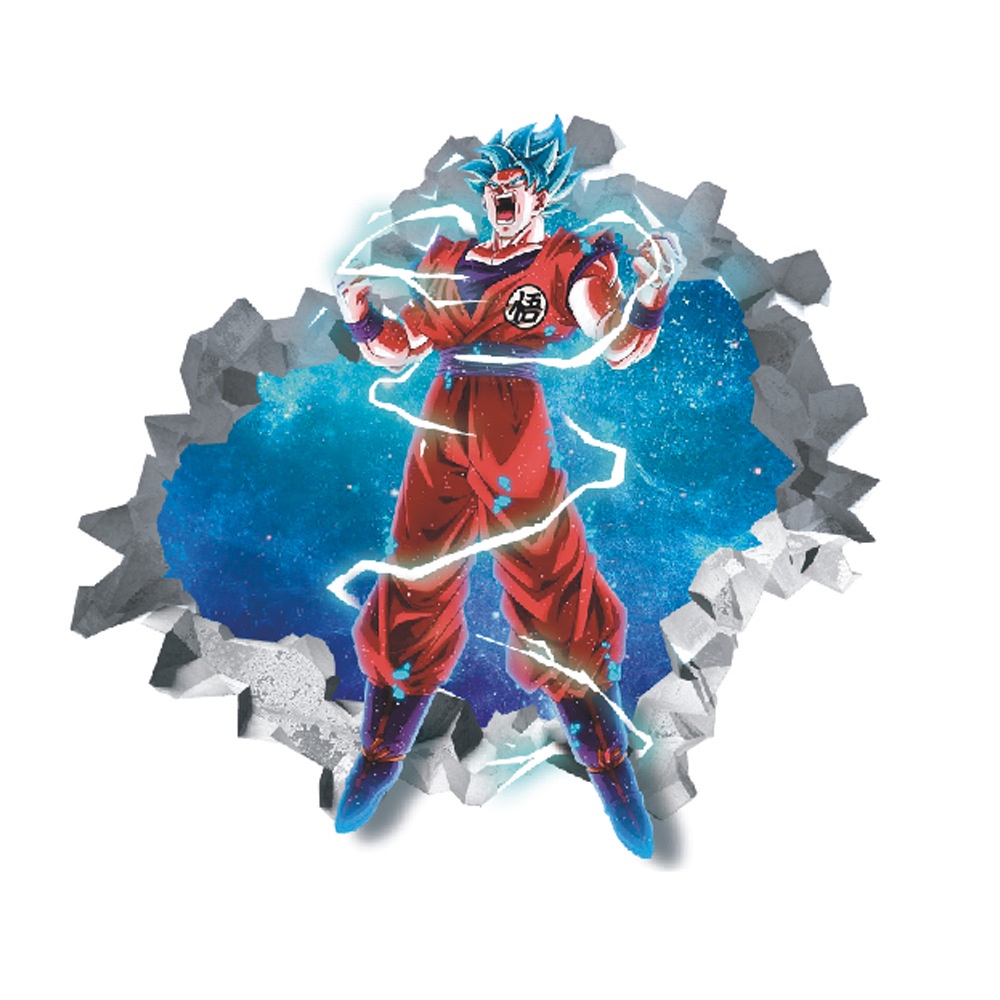 Miếng Dán Tường PVC Hình Hoạt Hình Dragon Ball 3d