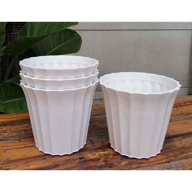 Chậu Nhựa Trồng Hoa Trang Trí Bàn Làm Việc, Chậu Rất Dày Loại Cao Cấp