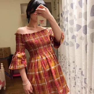 váy zara kẻ