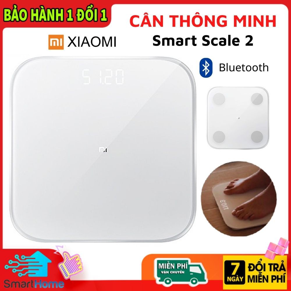 Cân Điện Tử Thông Minh Xiaomi Smart Scale 2 - NUN4056GL - Bảo Hành Chính Hãng