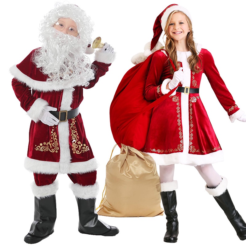 Mới Giáng Sinh Của Trẻ Em Quần Áo Châu Âu Và Hoa Kỳ Giáng Sinh Ông Già Noel Bé Trai Và Bé Gái Giáng Sinh, Trang Phục, Nhà Máy Sản Xuất