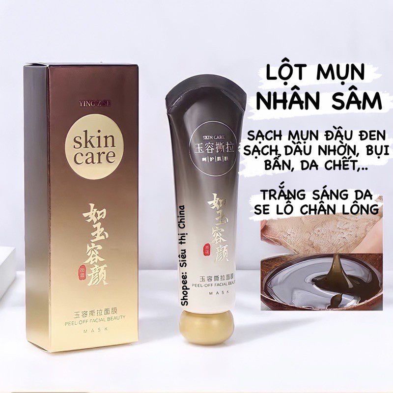 Gel Lột Mụn Nhân Sâm Skin care -Mặt Nạ Lột  Mụn Cám, Mụn Đầu Đen