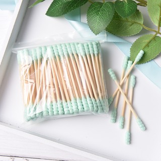 Bộ 100 tăm bông hai đầu dùng trang điểm tiện dụng