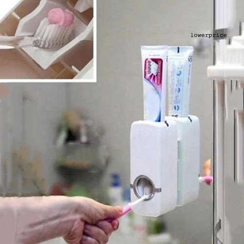 Bộ Dụng Cụ Lấy Kem Đánh Răng Tự Động + Giá Treo Bàn Chải Đánh Răng