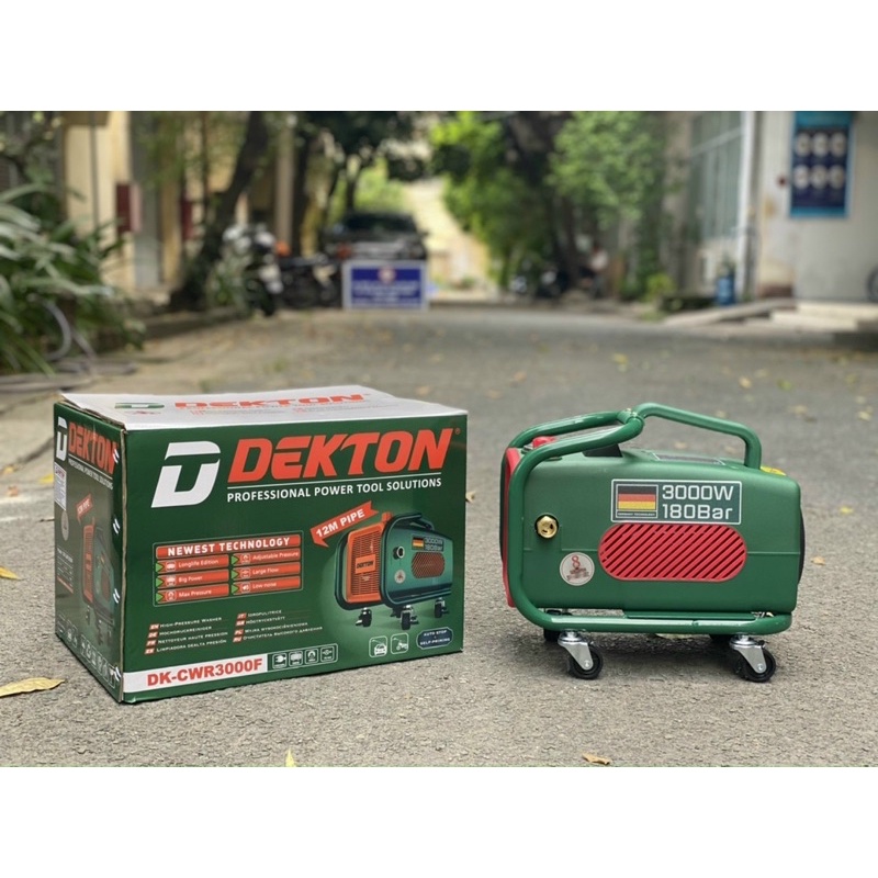 Máy Rửa Xe DEKTON 3000w Có Bánh xe DK-CWR 3000f