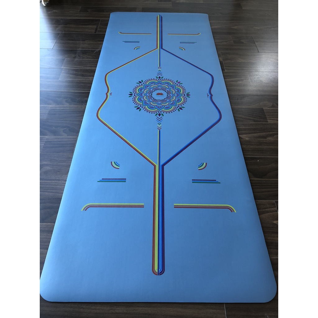 Thảm cao tự nhiên họa tiết cầu vồng LOUIS - Thư viện Yoga -  Kích thước 183cm x 68cm x 4,2mm