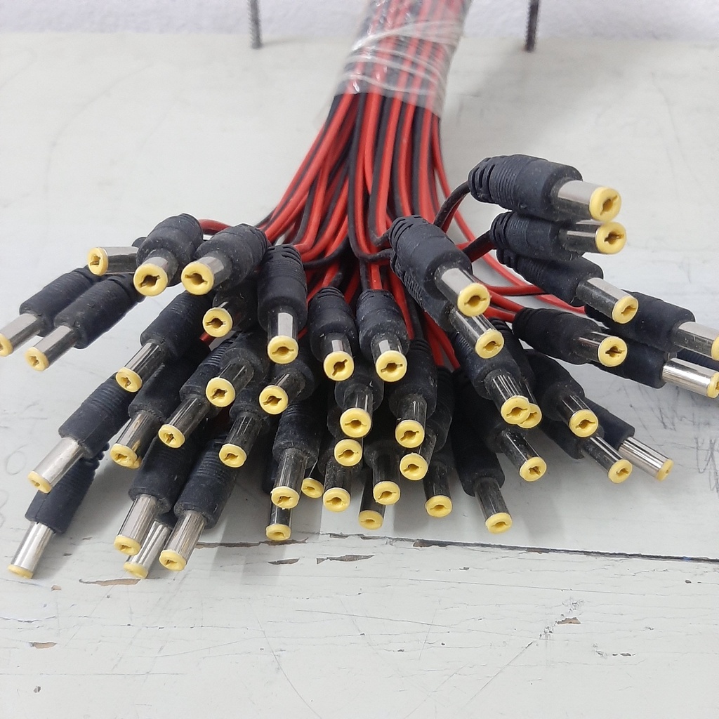 100 sợi dây nguồn dc cho camera - jack DC lõi đồng - cực tốt