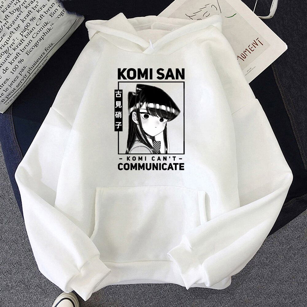 Bông Tai Kẹp Hoạt Hình Komi Không Thể Giao Tiếp Khoác Hoodie Nam Dạo Phố Shouko Komi omi-San Wa Comyushou Desu Cao Cấp