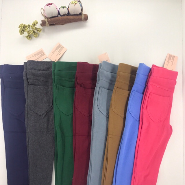 Quần tregging mango các màu hàng loại 2 lớp dày ấm