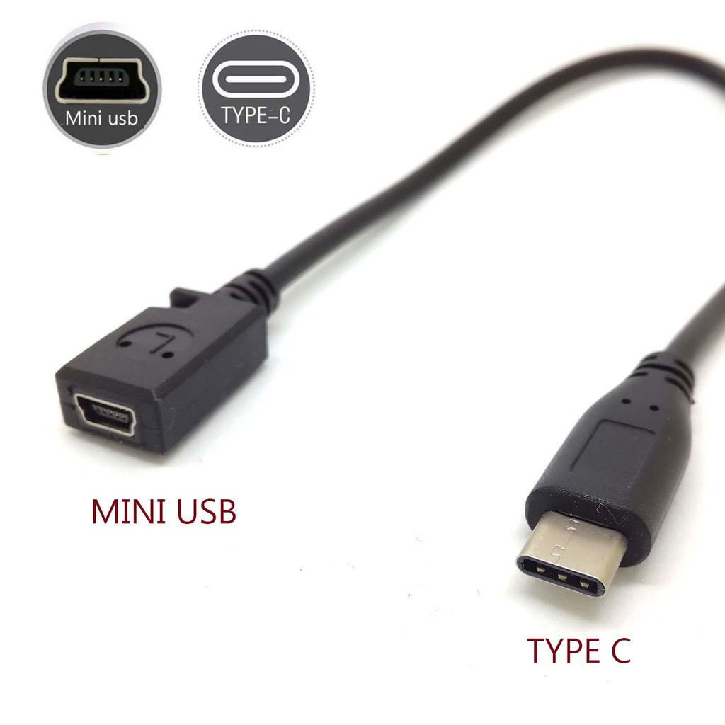 Dây cáp sạc đồng bộ dữ liệu đầu cắm Type C USB 3.1 sang lỗ cắm 5Pn Mini USB 2.0 chuyên dụng