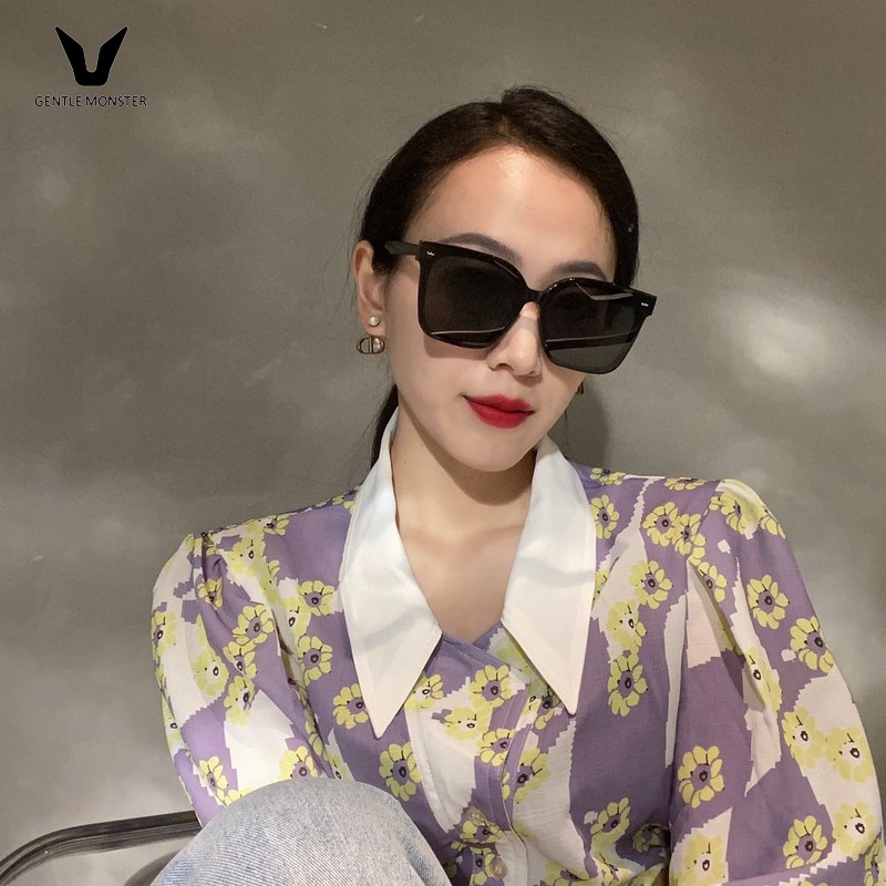 GENTLE MONSTERThời trang mới 2020 kính râm hợp thời trang Hàn Quốc kính gọng đen ngôi sao mạng nổi tiếng kính cận nam và
