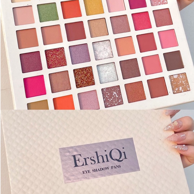 Bảng Phấn Mắt ERSHIQI 42 Màu Sắc Ánh Ngọc Trai Dùng Trang Điểm Sân Khấu
