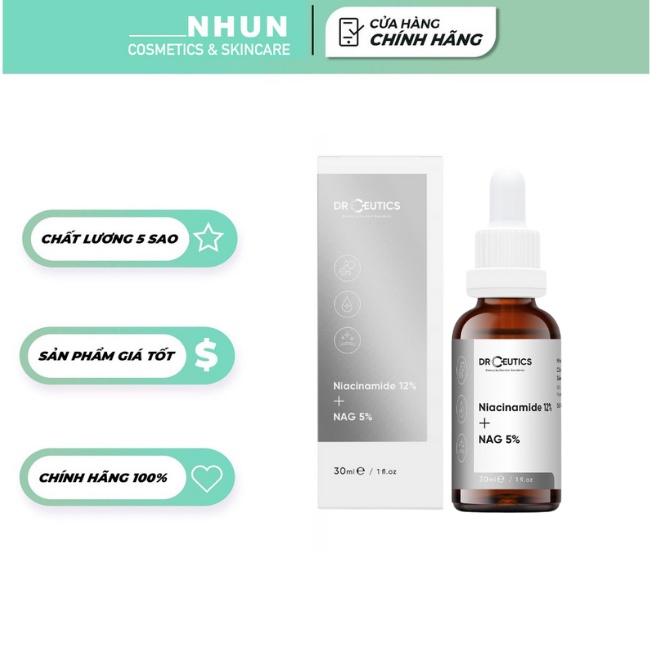 Tinh Chất Serum Niacinamide 12% DrCeutics Giảm Thâm, Sáng Da, Kiềm Dầu (NB)