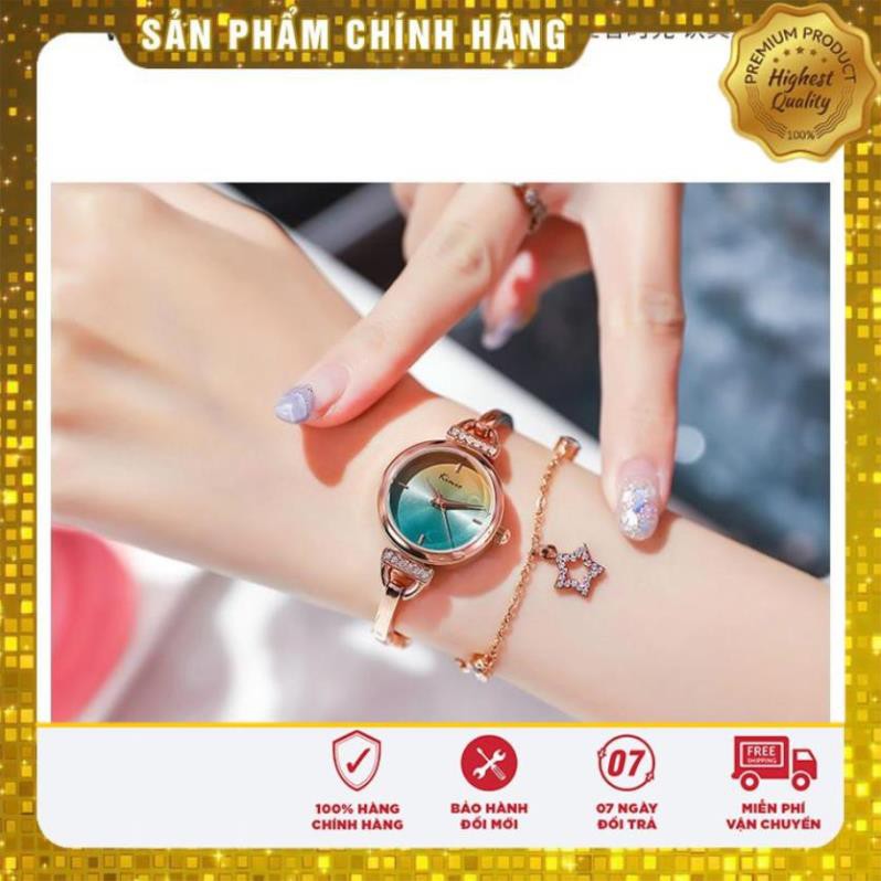 Hàng Cao Cấp -  Đồng hồ - nữ-  Kimio - nhật bản dạng lắc dây rút điệu đà sang trọng kèm vòng tay - lỗi 1 đổi 1