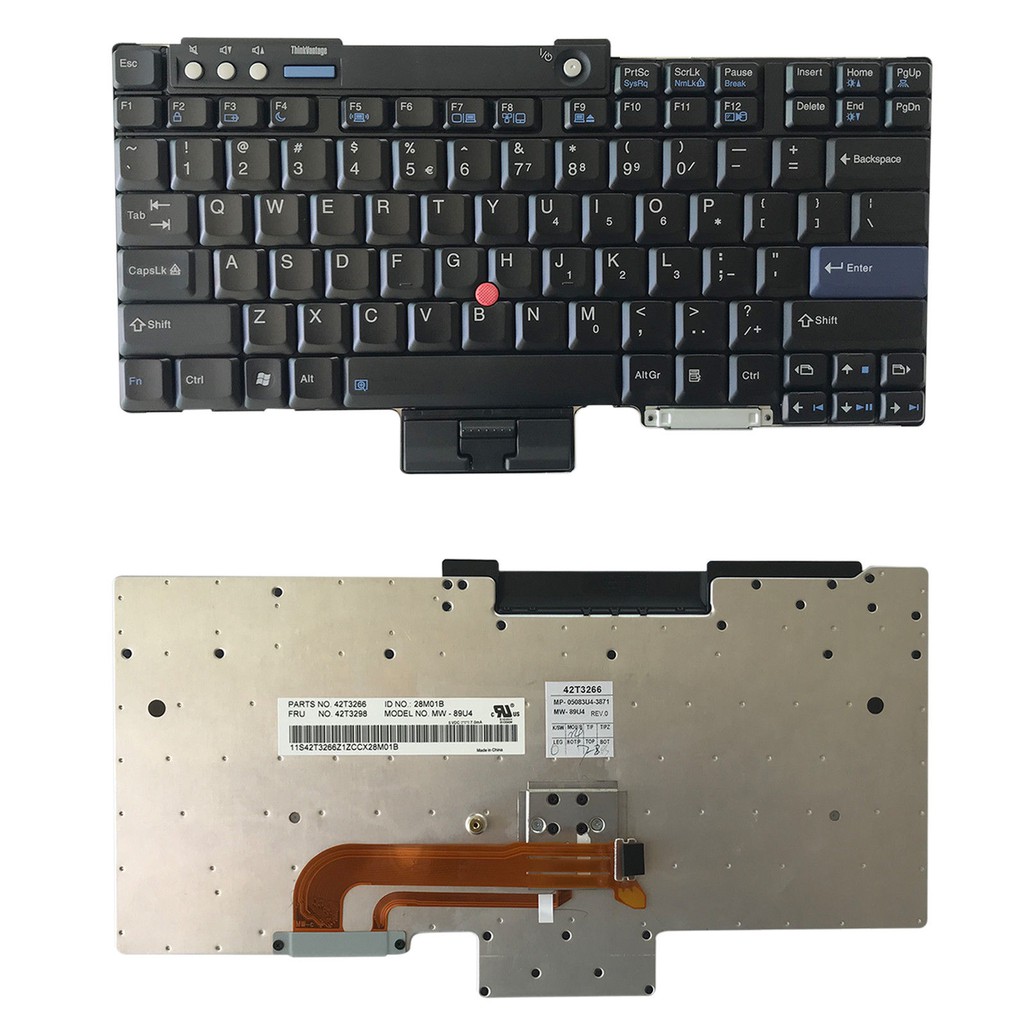 Bàn phím laptop IBM Lenovo Thinkpad T60, T61, R60 ,R61, T400, T500 ,W500 thumbnail