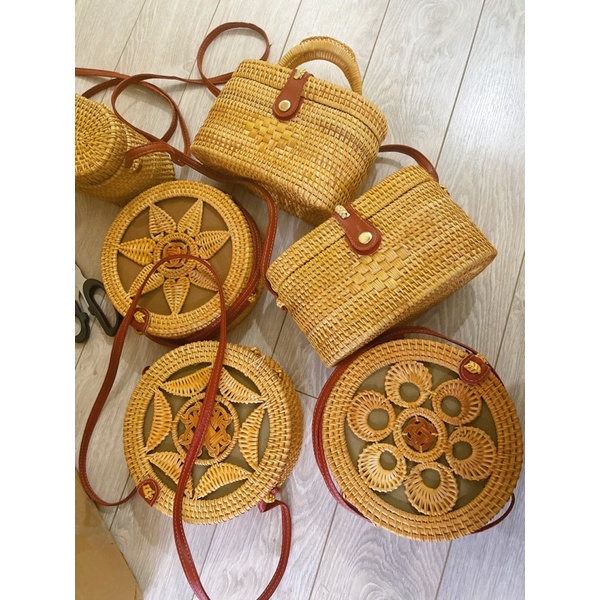 Túi mây/túi cói phong các boho vintage thời trang độc lạ