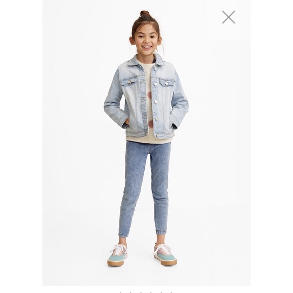 Áo khoác jeans denim mango girl auth size 4y