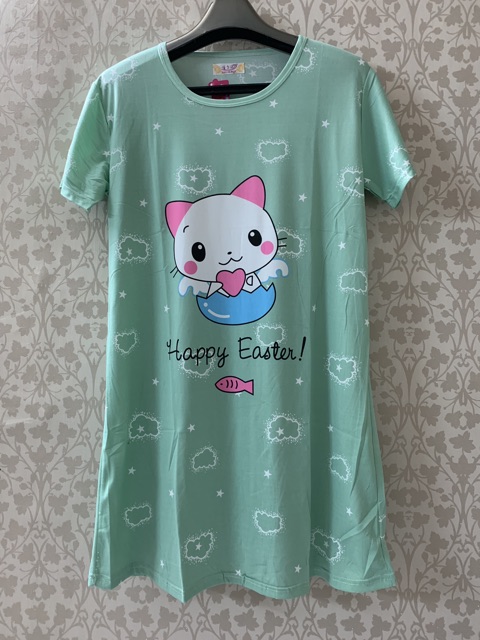 Đầm mặc nhà hoạt hình dễ thương, chất thun 4 chiều dày dặn mịn mát, thấm hút mồ hôi, ship hỏa tốc 30'