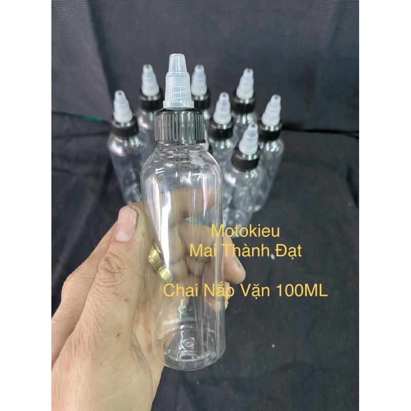 Chai Nhựa Trong Nắp Vặn Chuyên Dụng Đựng Sơn Và Tinh Màu ( Size 100ML - 250ML ) Đóng gói 1 Hộp 10 chai