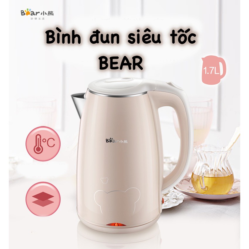 Bình đun nước, binh đun siêu tốc Bear