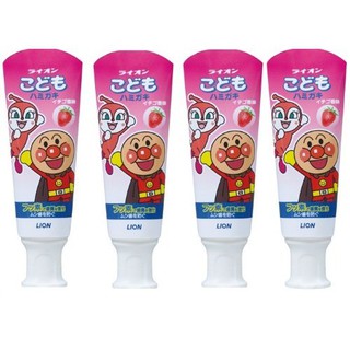 Kem đánh răng trẻ em LION Nhật Bản 40g vị dâu