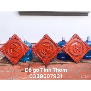 Tranh gỗ treo tương phúc Lộc Thọ hương vip