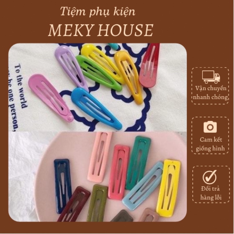 Kẹp tóc nữ màu sắc phong cách Hàn quốc