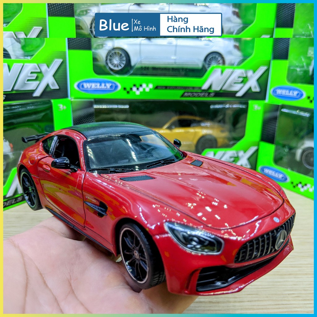 Mô hình xe ô tô Mercedes AMG GTR  tỉ lệ 1:24 hãng Welly
