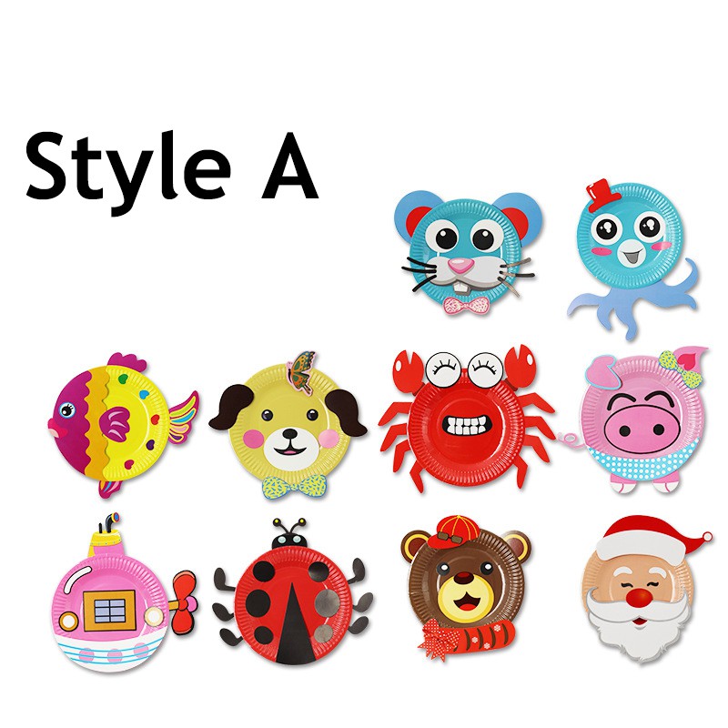 Bộ Dụng Cụ Tự Làm Tranh Dán Giấy Nhiều Màu Sắc Giáo Dục Sớm Cho Bé