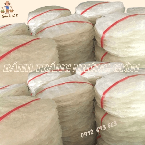 Bánh tráng gạo nhúng giòn Phù Mỹ Bình Định| Dẻo thơm | 20 cái/ràng