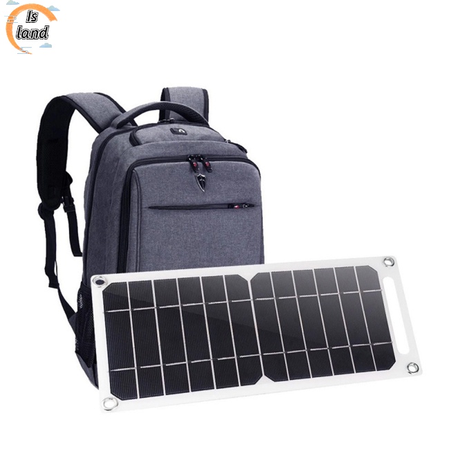 Tấm Sạc Pin Năng Lượng Mặt Trời 6w 5v Cổng Usb Linh Hoạt Tiện Dụng Mang Theo Du Lịch / Cắm Trại