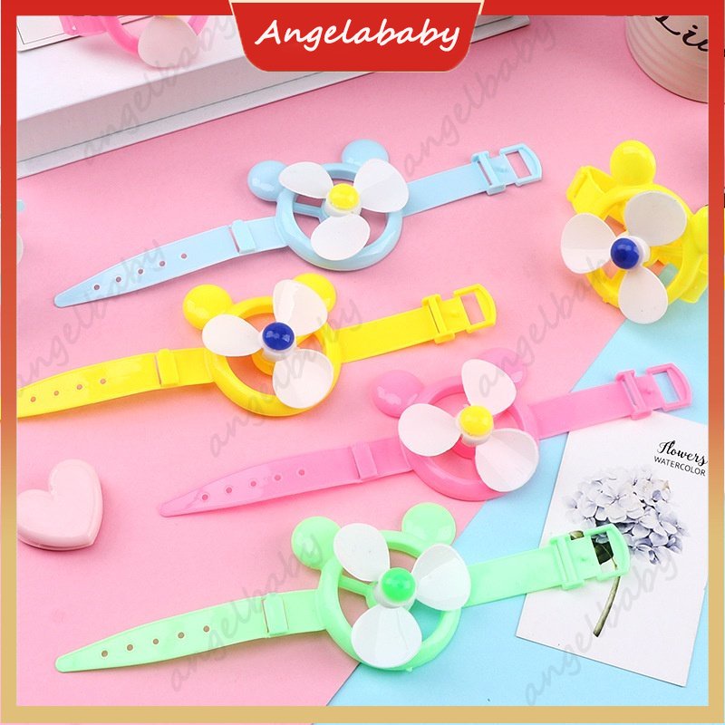 Pinwheel Đồng Hồ Đeo Tay Đồ Chơi Hình Quạt Nhiều Màu Vui Nhộn
