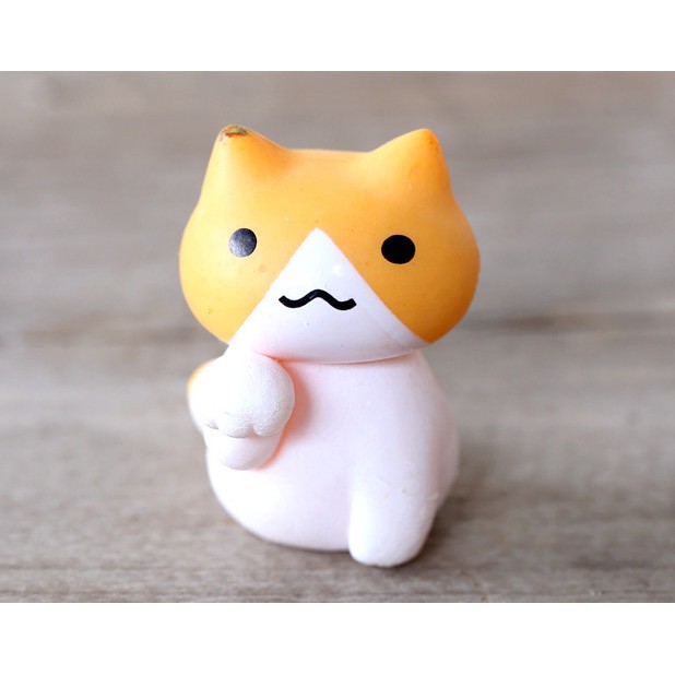 Mô hình bộ mèo lười bộ 2 để bàn, trang trí bàn làm việc
