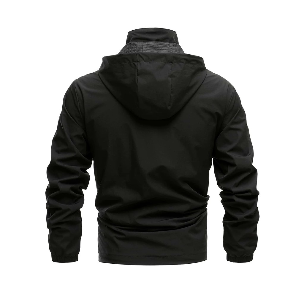 Áo khoác nam Áo khoát nam gió dù 2 lớp chống nắng LÓT LƯỚI CÓ NÓN THÁO RỜI bao đẹp hàng bao chất-A1057