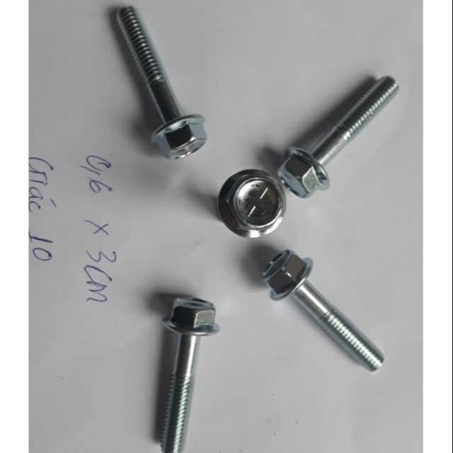 Ốc ren 6mm × 30mm zin giác 10