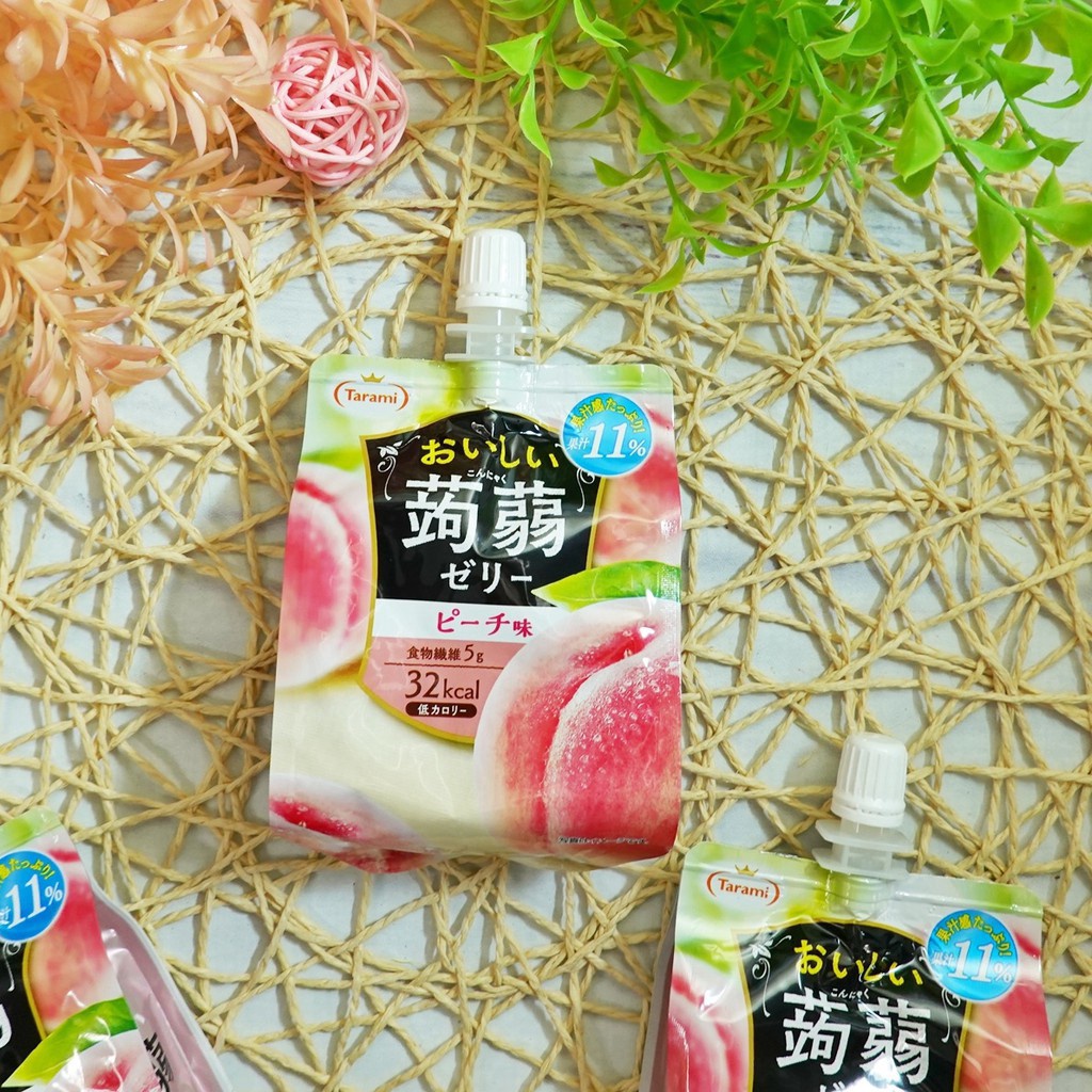 Thạch trái cây Jelly Konnyaku Tarami nhiều vị 150g